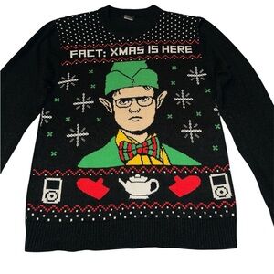 The Office Dwight Shrute Christmas Holiday Sweater Size Small